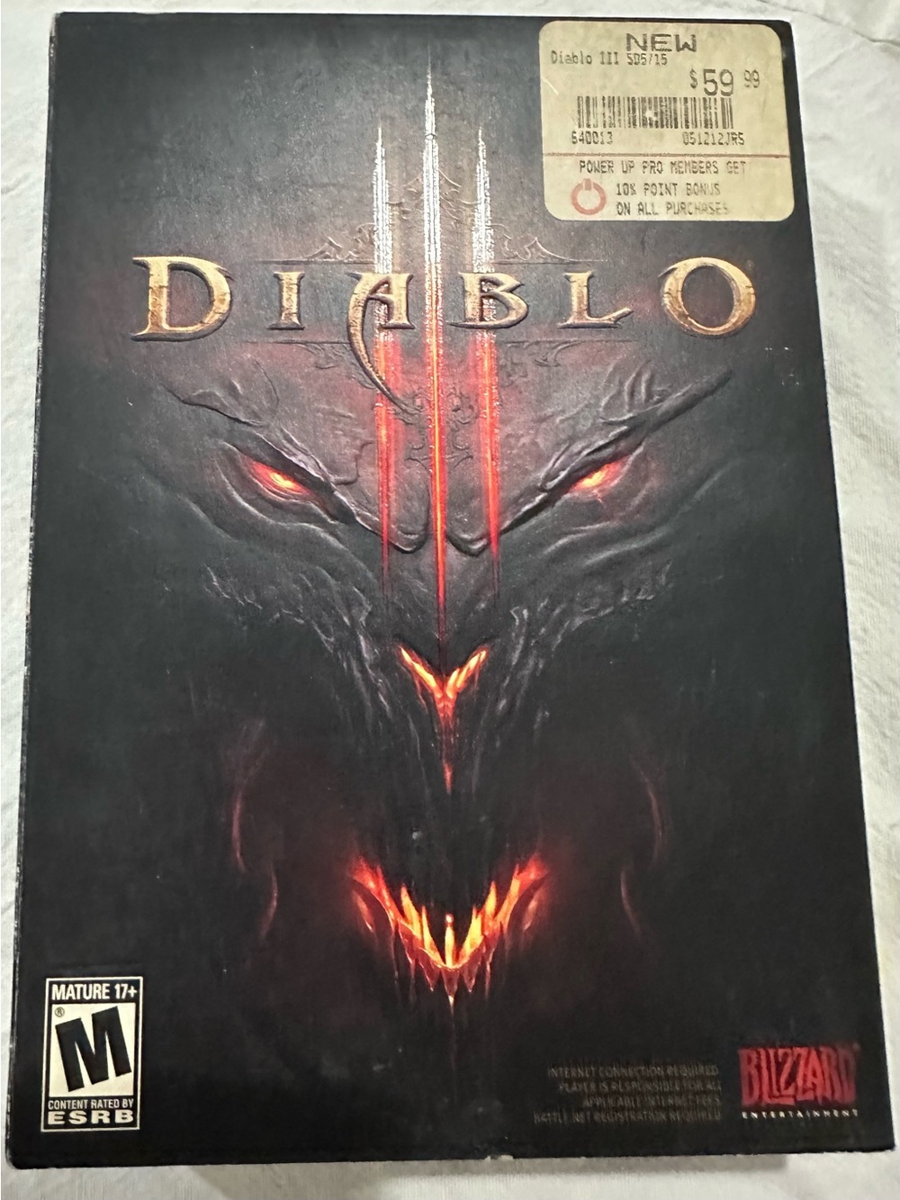 Diablo III PC Mac Big Box Complete CIB w/ Manuals Discs Guest Passes Blizzard
